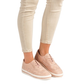 SHELOVET Broguri cu pulbere roz 2