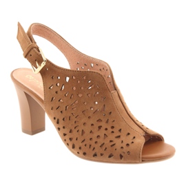 Espinto Sandale deschise pe postul maro 317 1 Espinto Sandale deschise pe postul maro 317 1