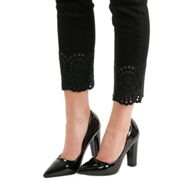 SHELOVET Pompele lăcuite negru 1