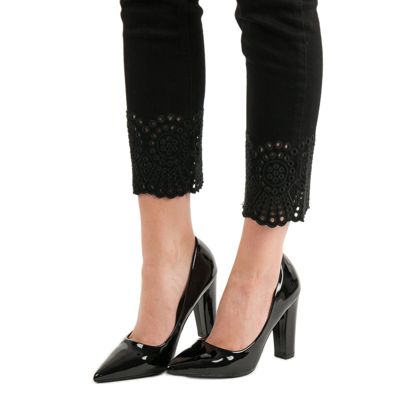 SHELOVET Pompele lăcuite negru 1