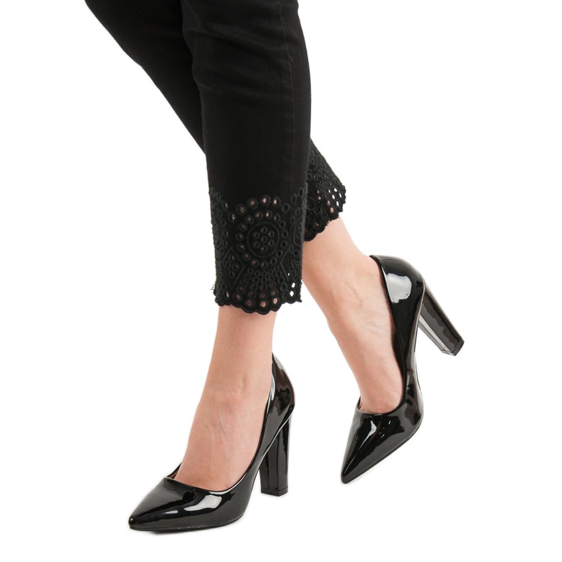 SHELOVET Pompele lăcuite negru 2