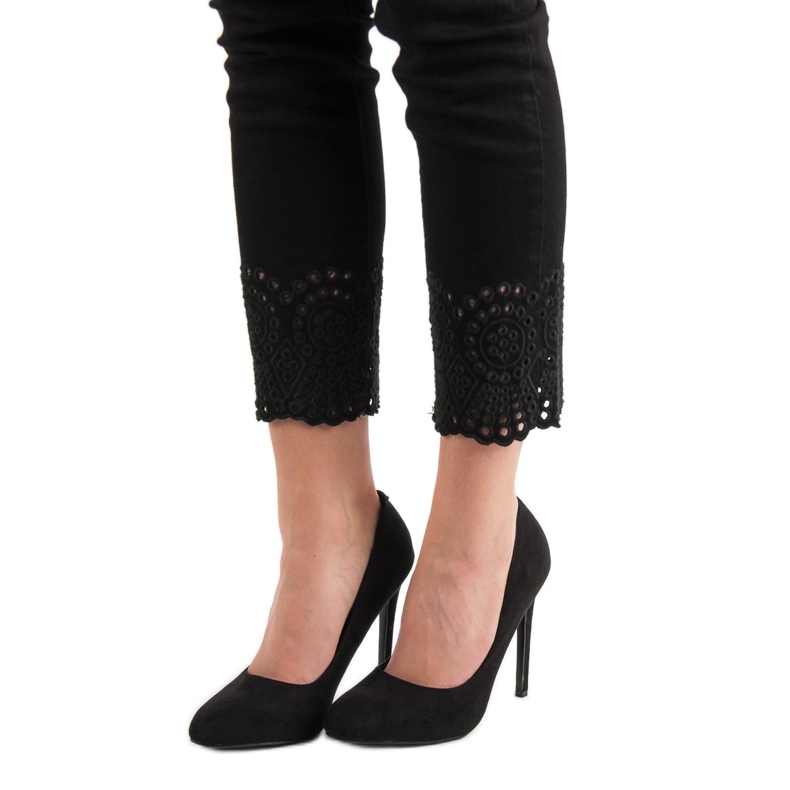 VICES Tocuri din piele de căprioară negru 2