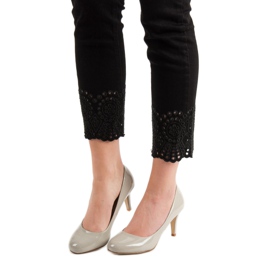 Small Swan Pompele lăcuite maro 2