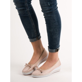 SHELOVET Wedge Ballerina maro 1