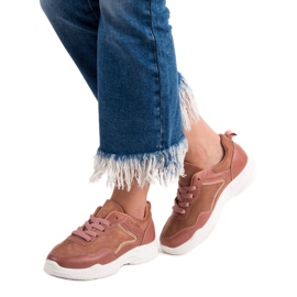 SHELOVET Adidași la modă roz 2