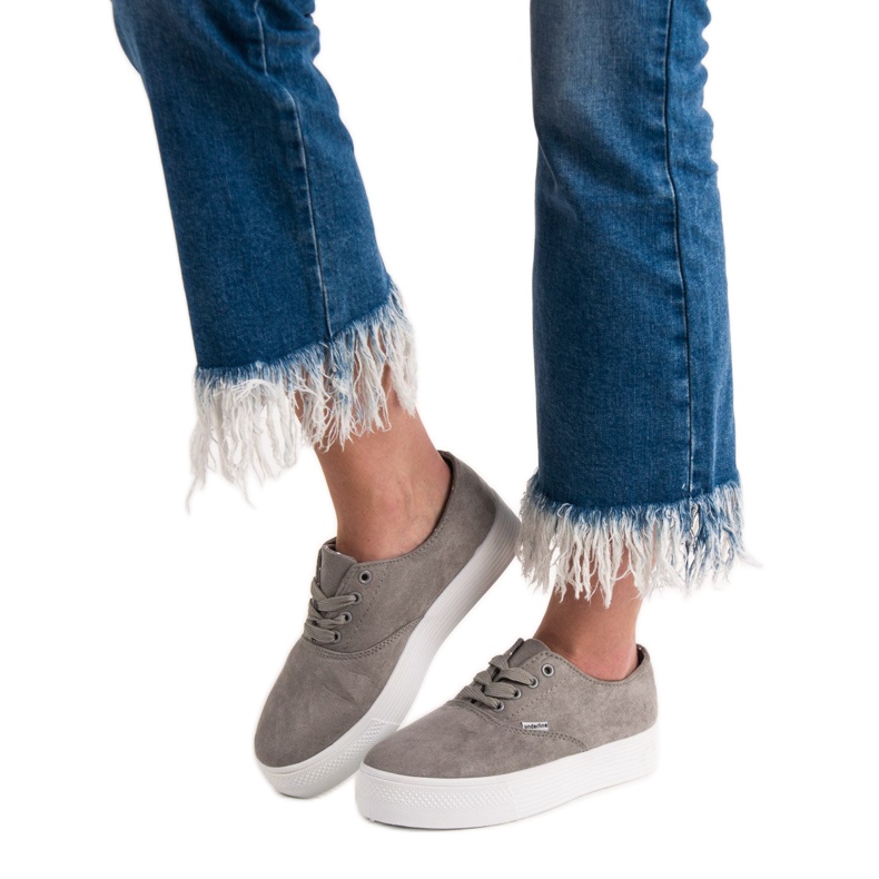 SHELOVET Adidași gri la modă 2