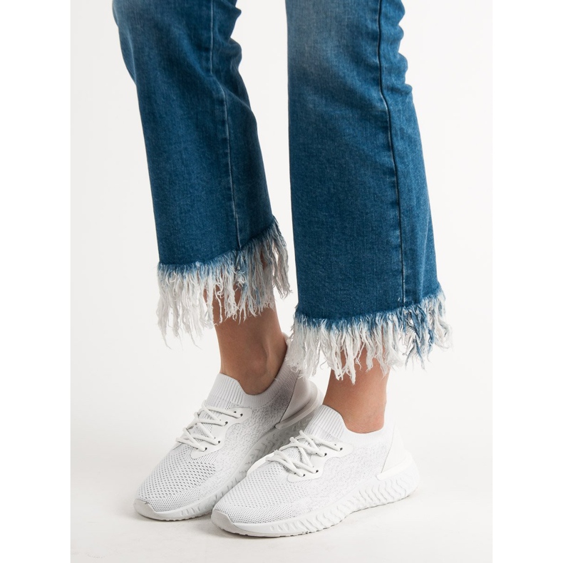 SHELOVET Pantofi sport textile alb 1