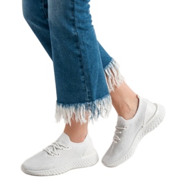 SHELOVET Pantofi sport textile alb 2