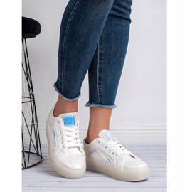 SHELOVET Pantofi casual pentru femei alb 2