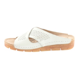 Papuci pe platformă perlă Filippo 750 alb multicolor 2