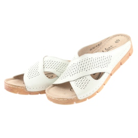 Papuci pe platformă perlă Filippo 750 alb multicolor 3