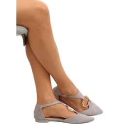 Balerini deschise gri JN7119 L. GREY 2