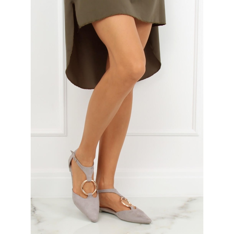 Balerini deschise gri JN7119 L. GREY 1