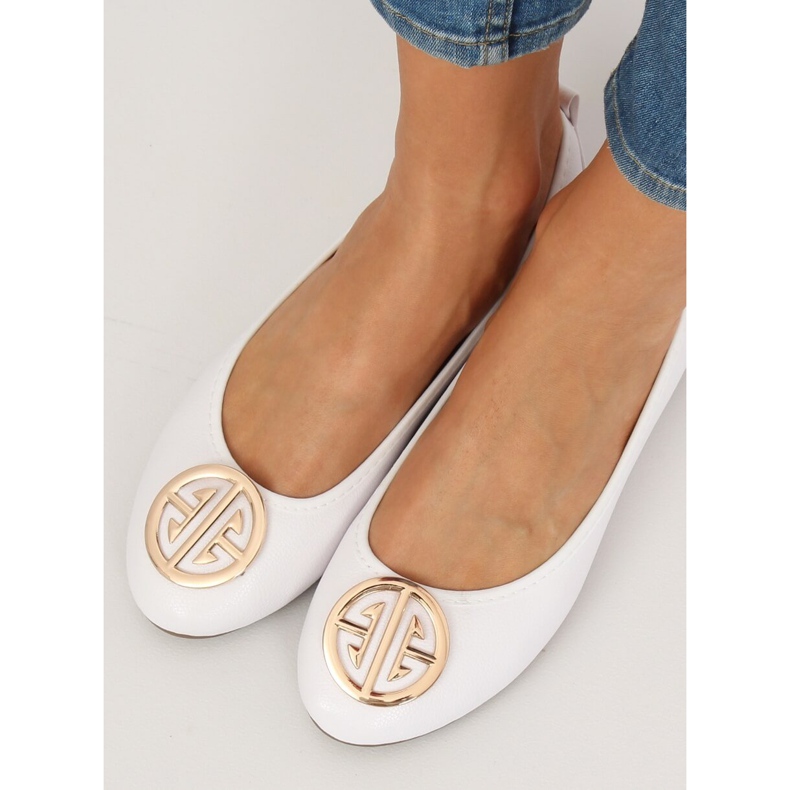 Balerini albi pentru femei VS-660 Alb 2