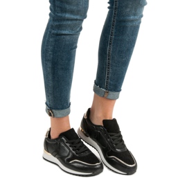 SHELOVET Pantofi sport casual negru 1