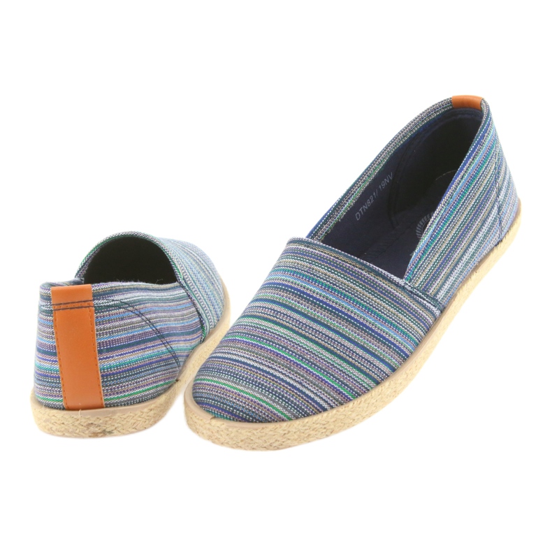 Espadrile McKey 821 maro albastru verde albastru marin 4