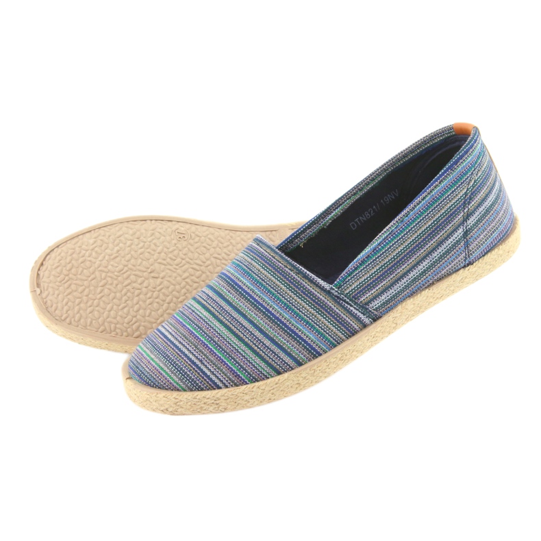 Espadrile McKey 821 maro albastru verde albastru marin 5