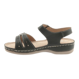 Sandale dama confort negre DK 25131 negru 2 Sandale dama confort negre DK 25131 negru 2
