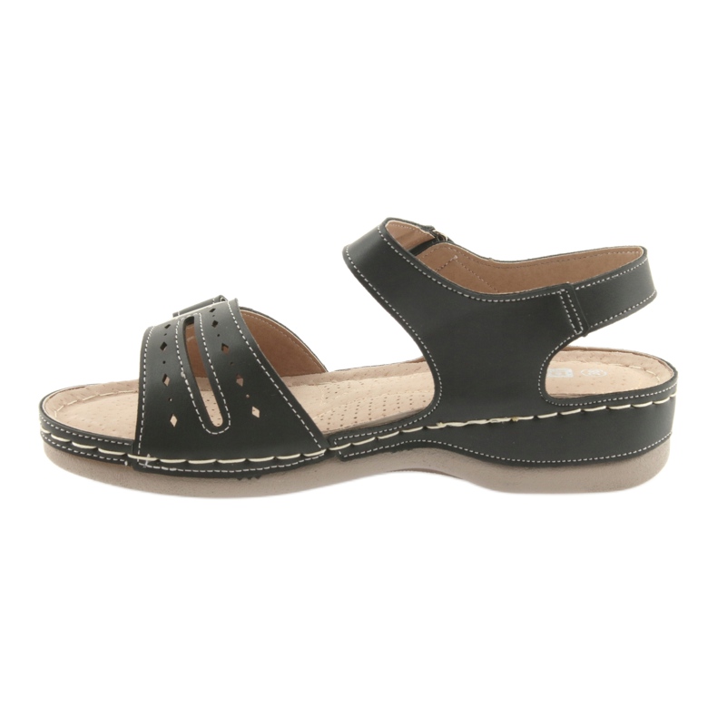 Sandale dama confort negre DK 25131 negru 2 Sandale dama confort negre DK 25131 negru 2