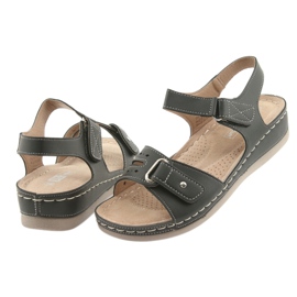 Sandale dama confort negre DK 25131 negru 4 Sandale dama confort negre DK 25131 negru 4