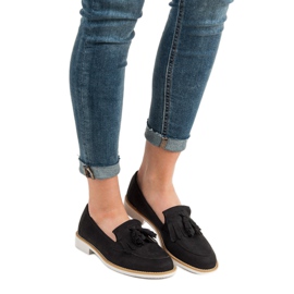 Mocasini negri VICES negru 2