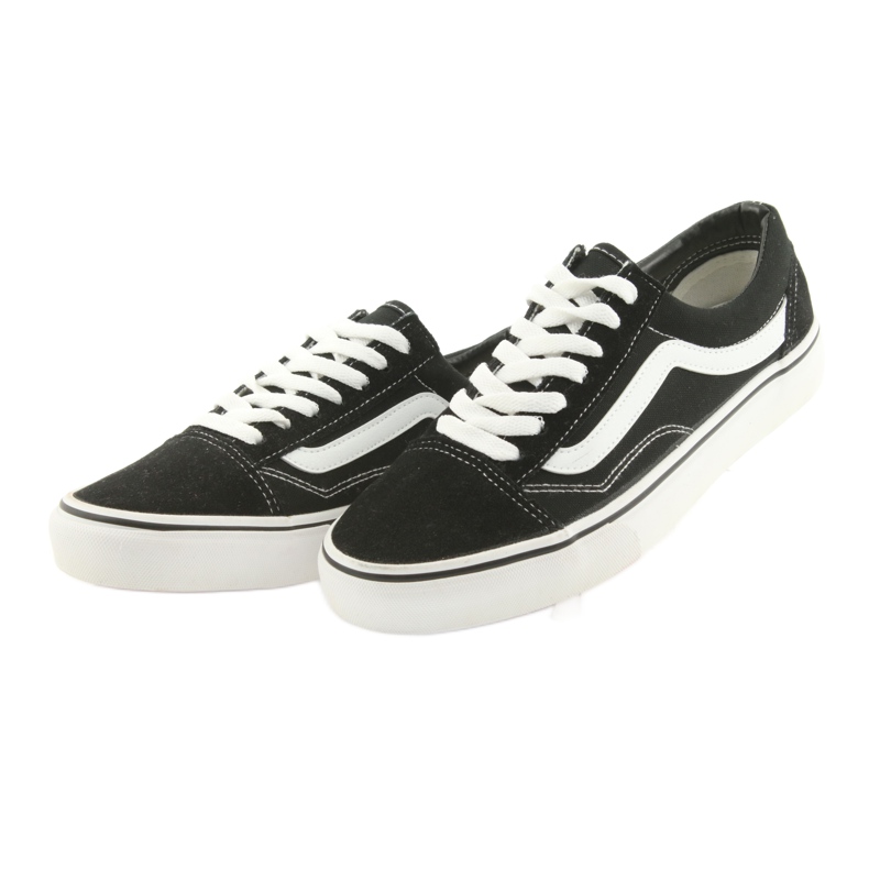 Old Skool Vans negru alb 3