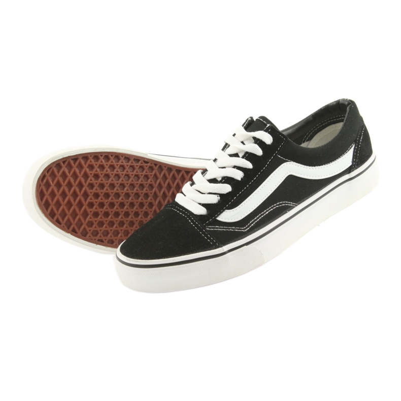 Old Skool Vans negru alb 5