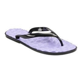 SHELOVET Flip-flops din cauciuc violet 1