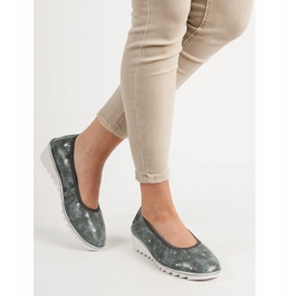 Filippo Pantofi de balet din piele gri închis 2 Filippo Pantofi de balet din piele gri închis 2