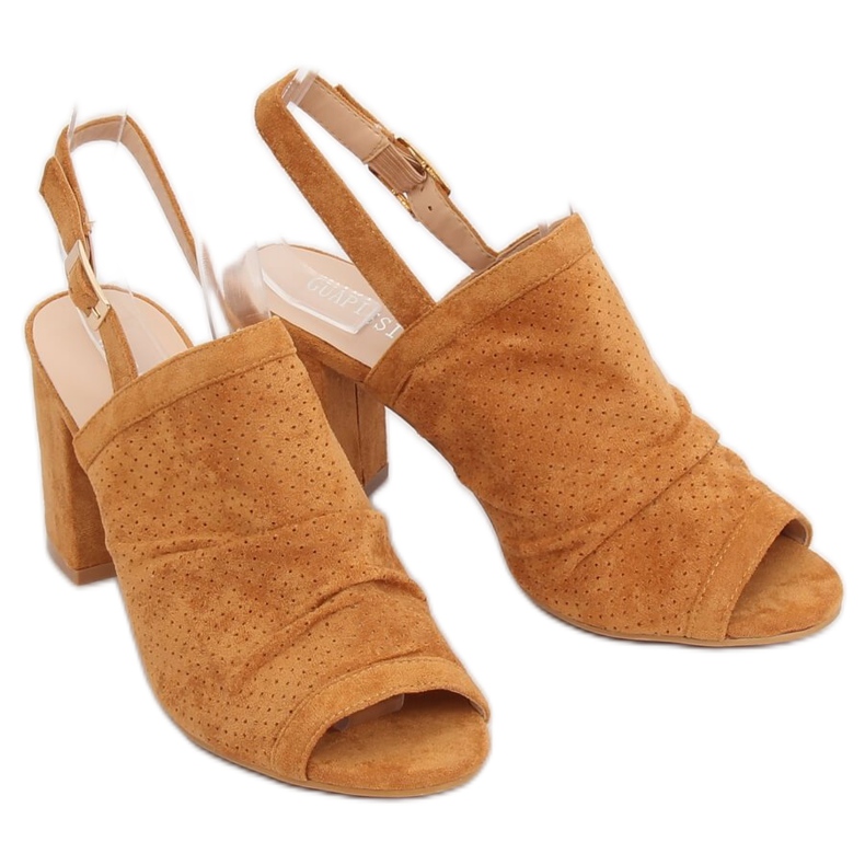 Sandale tocuri înalte camel JM5840N Camel maro 2