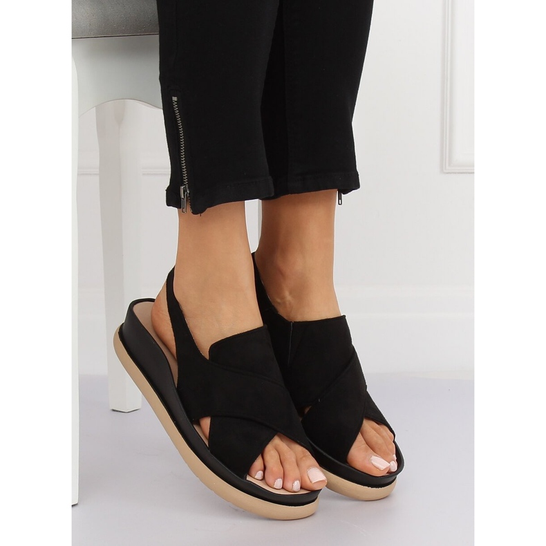 Sandale negre pentru femei G-202 Negre negru 1 Sandale negre pentru femei G-202 Negre negru 1