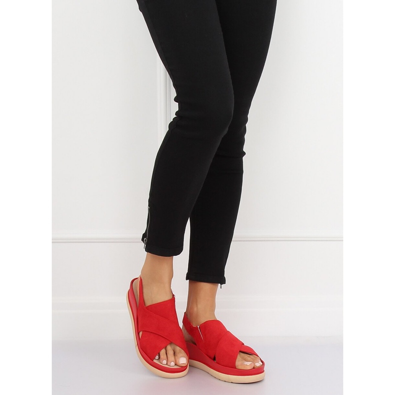 Sandale roșii pentru femei G-202 Roșu 2