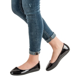 GUAPISSIMA Balerine lăcuite negru 1