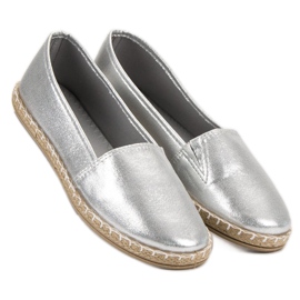 New Tlck Espadrile de argint gri 6
