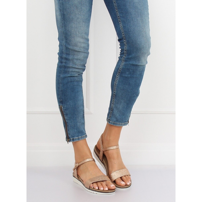 Sandale de damă pentru șampanie S18-33 Șampanie roz 1