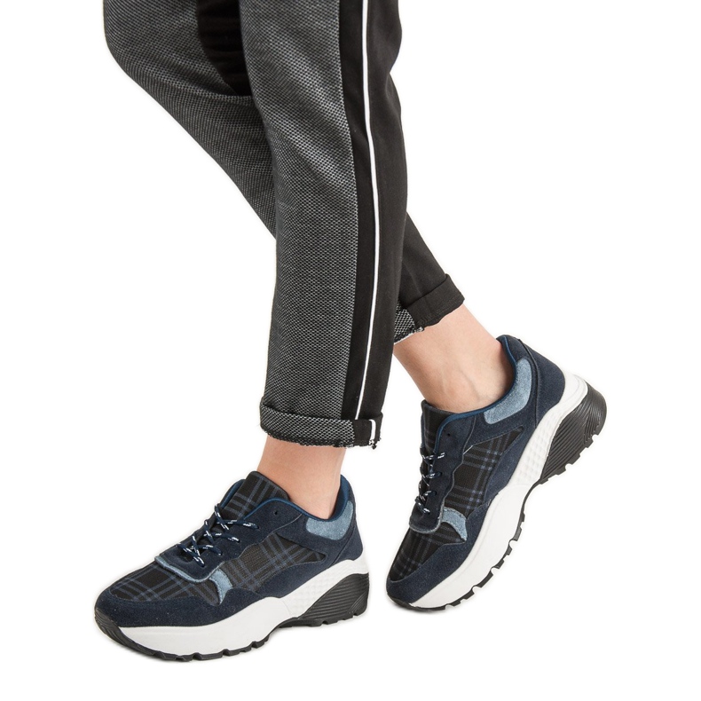 SHELOVET Adidași albastru marin 2