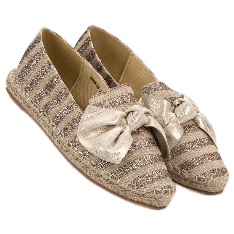 Espadrile cu sclipici VICES maro 1 Espadrile cu sclipici VICES maro 1