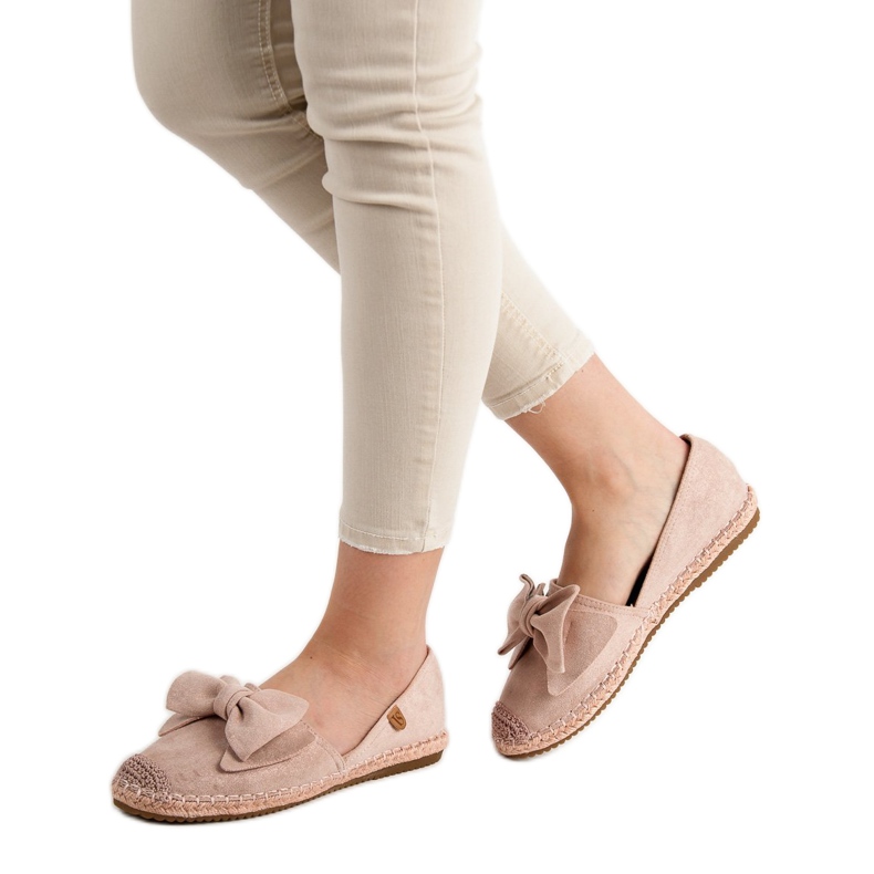 Espadrile cu arc VICES roz 1