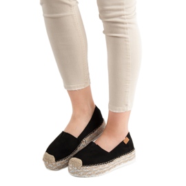 Forever Folie Espadrile negre pe platformă negru 2 Forever Folie Espadrile negre pe platformă negru 2
