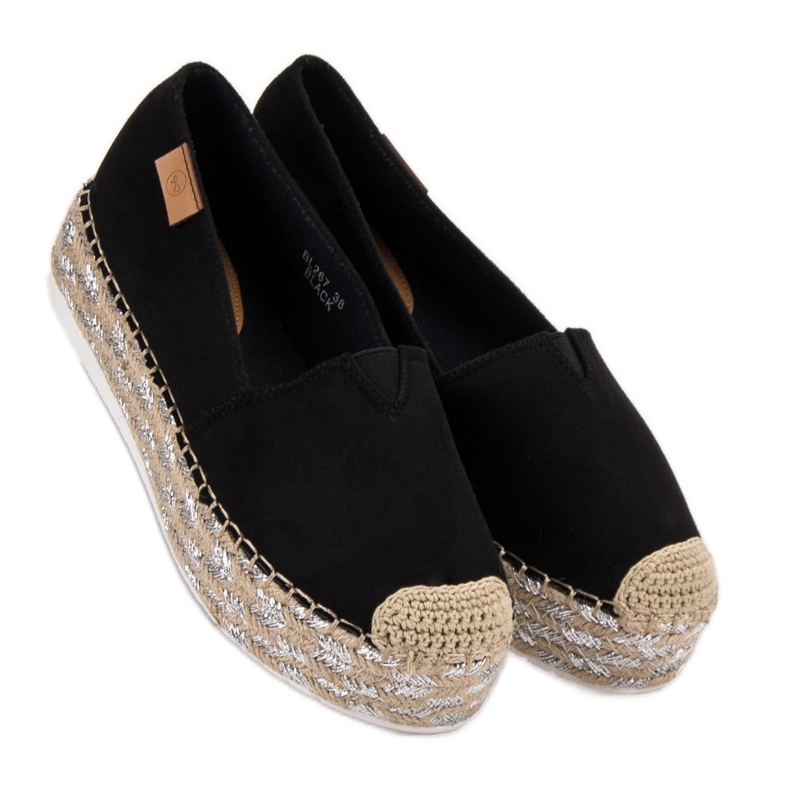 Forever Folie Espadrile negre pe platformă negru 1 Forever Folie Espadrile negre pe platformă negru 1