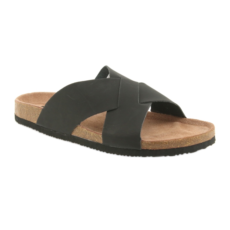 Papuci bărbați cu profil Big Star 174603 negru 1