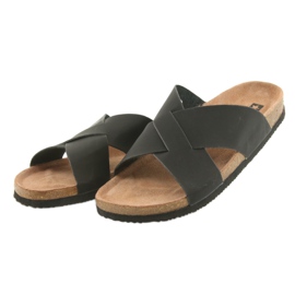 Papuci bărbați cu profil Big Star 174603 negru 3