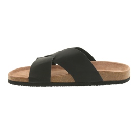 Papuci bărbați cu profil Big Star 174603 negru 2