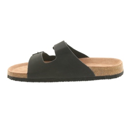 Papuci negri de la Big Star 174605, pentru bărbați negru 2