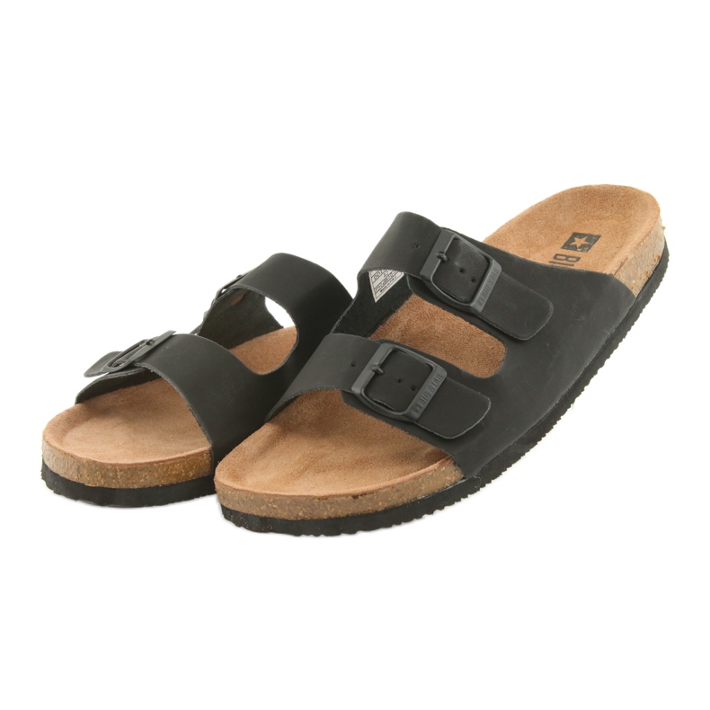 Papuci negri de la Big Star 174605, pentru bărbați negru 3