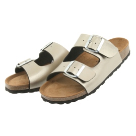 Papuci medicali IZZI BIOX ALEX gold de aur 3