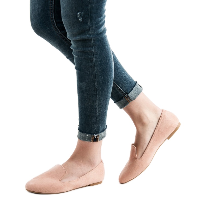 Lily Shoes Domnii din piele de căprioară roz 1