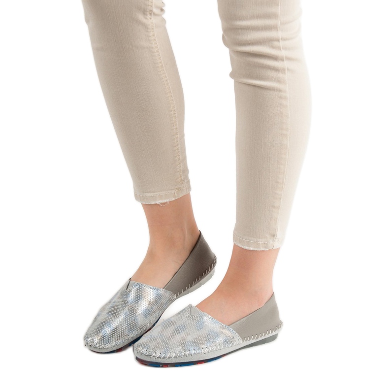 Goodin Încălțăminte din piele gri 1