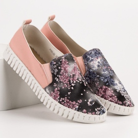 Vices Sliponii cu model multicolor roz 7