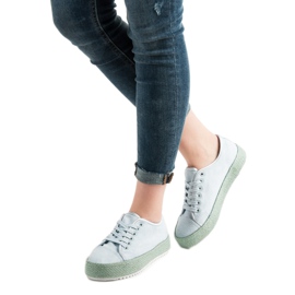 SHELOVET Adidași Espadrilles albastru 1
